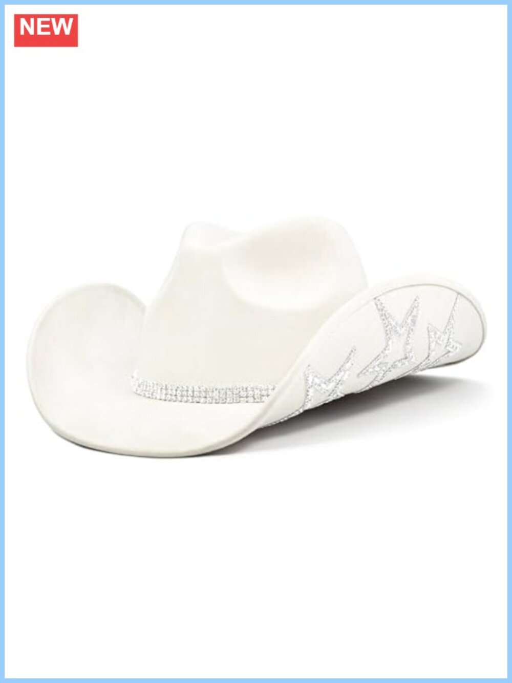 Rhinestone Cowboy Hat Felt Western Disco Bachelorette Party Hat